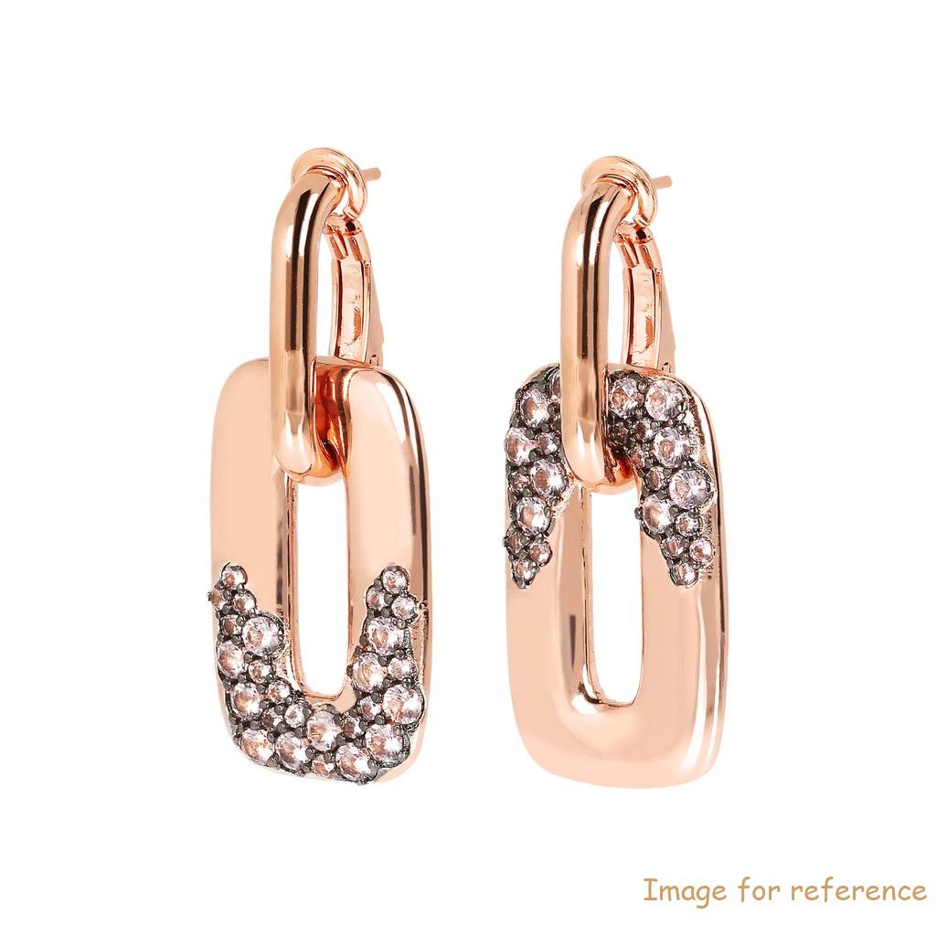 Italy Custom rose golded earring Sterling Silver Plated Jewelry manufacturer and wholesaler