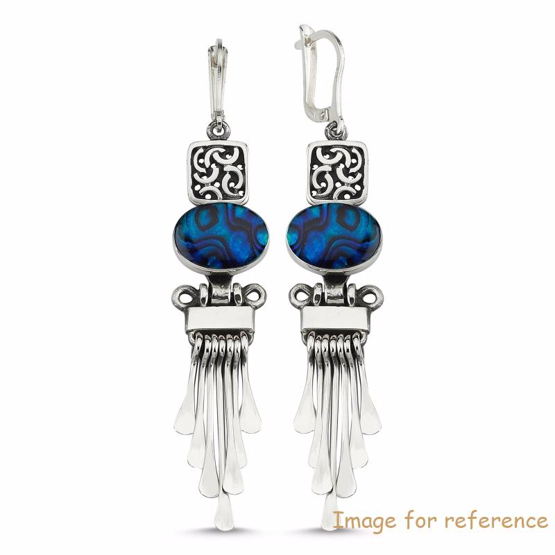Russian Custom design silver earrings in 925 sterling silver rhodium gold plated silver jewelry supplier and wholesaler