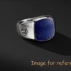 Spanish Mens silver rings rhodium plated 925 sterling silver ring