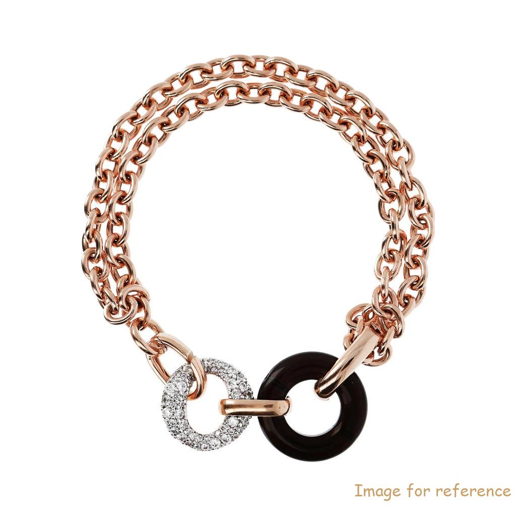 UK CZ silver bracelet custom rose gold plated silver bracelet jewelry supplier and wholesaler