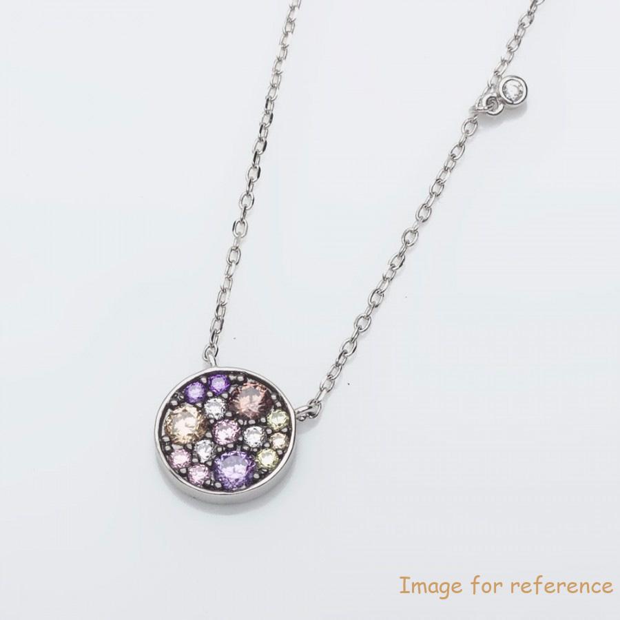 custom made USA 925 sterling silver necklace design CZ silver fine jewelry wholesaler suppliers