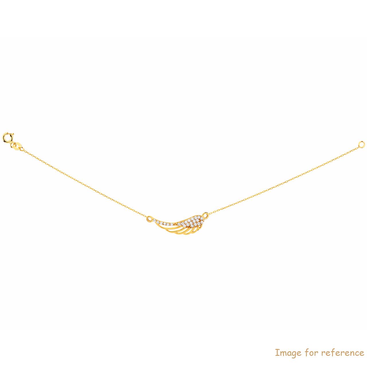18K Yellow Gold Bracelet with Cubic Zirconia make custom designed jewelry manufacturer