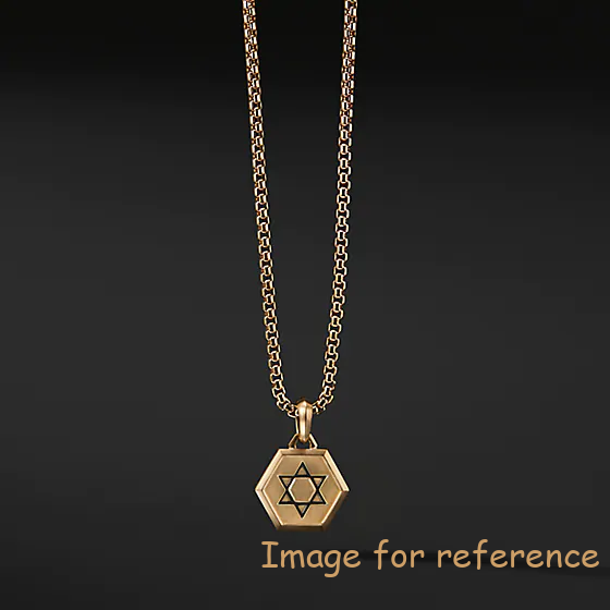 18k plated 925 silver pendant custom mens design