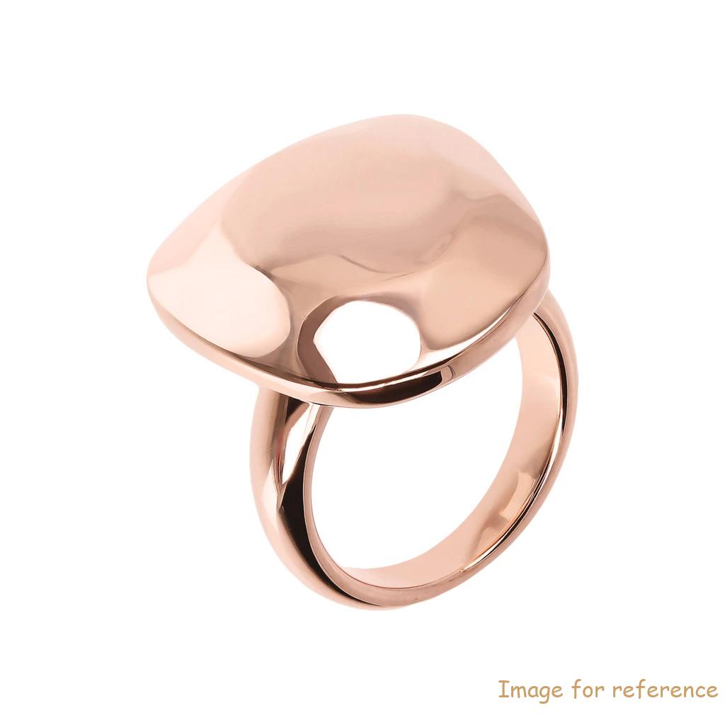 18K anel de ouro rosa preenchido em prata esterlina cúbica anel de zircônia personalizada atacadista personalizada