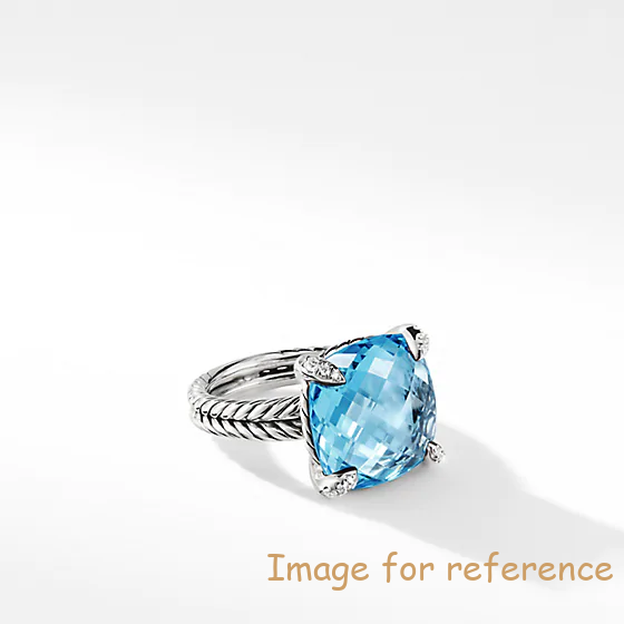 18k white gold filled in silver ring with cubic zirconia custom wholesale manufaturer