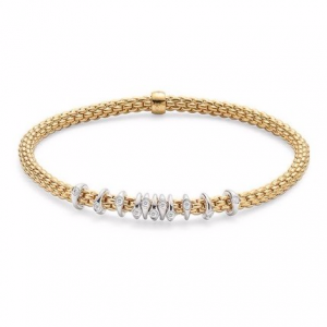 18k yellow gold bracelet Custom made GAI diamond fine jewelry OEM manufacturer
