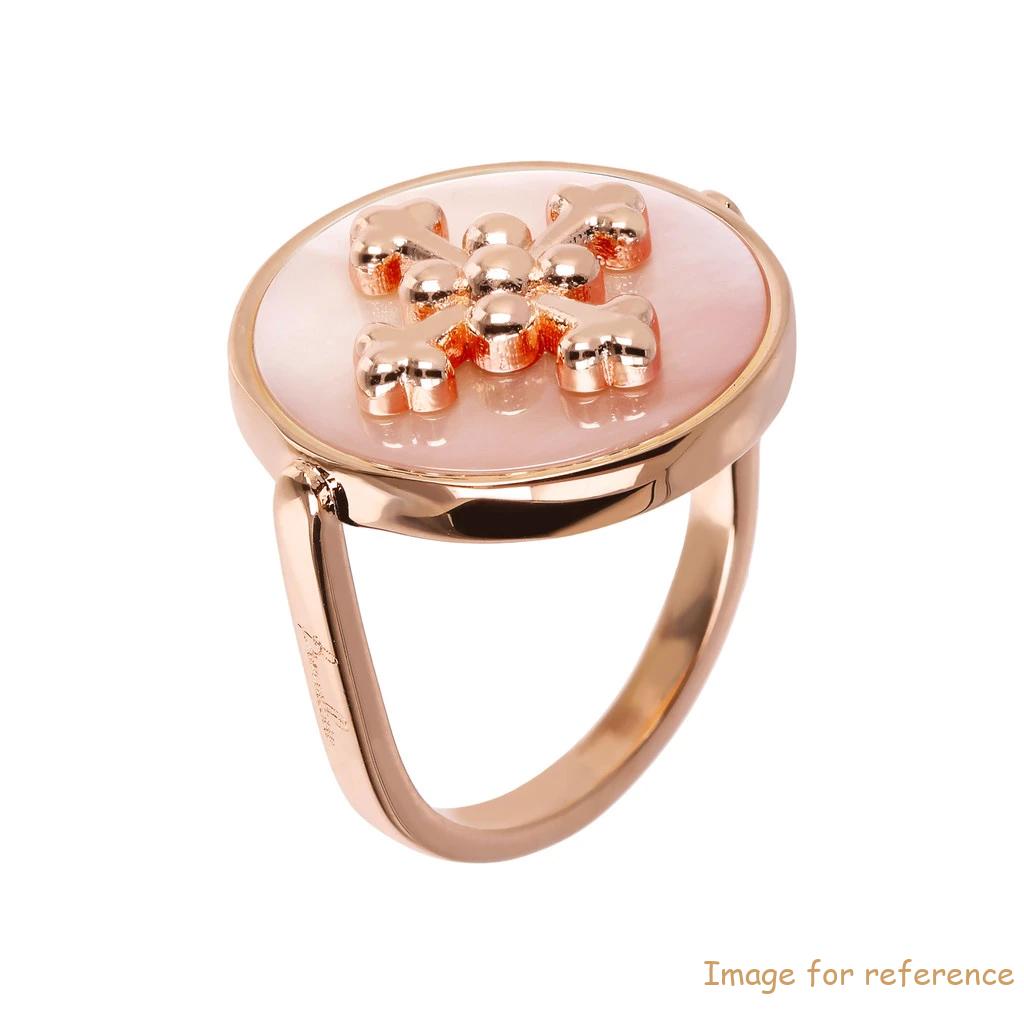Custm made 18k rose gold silver ring supplier
