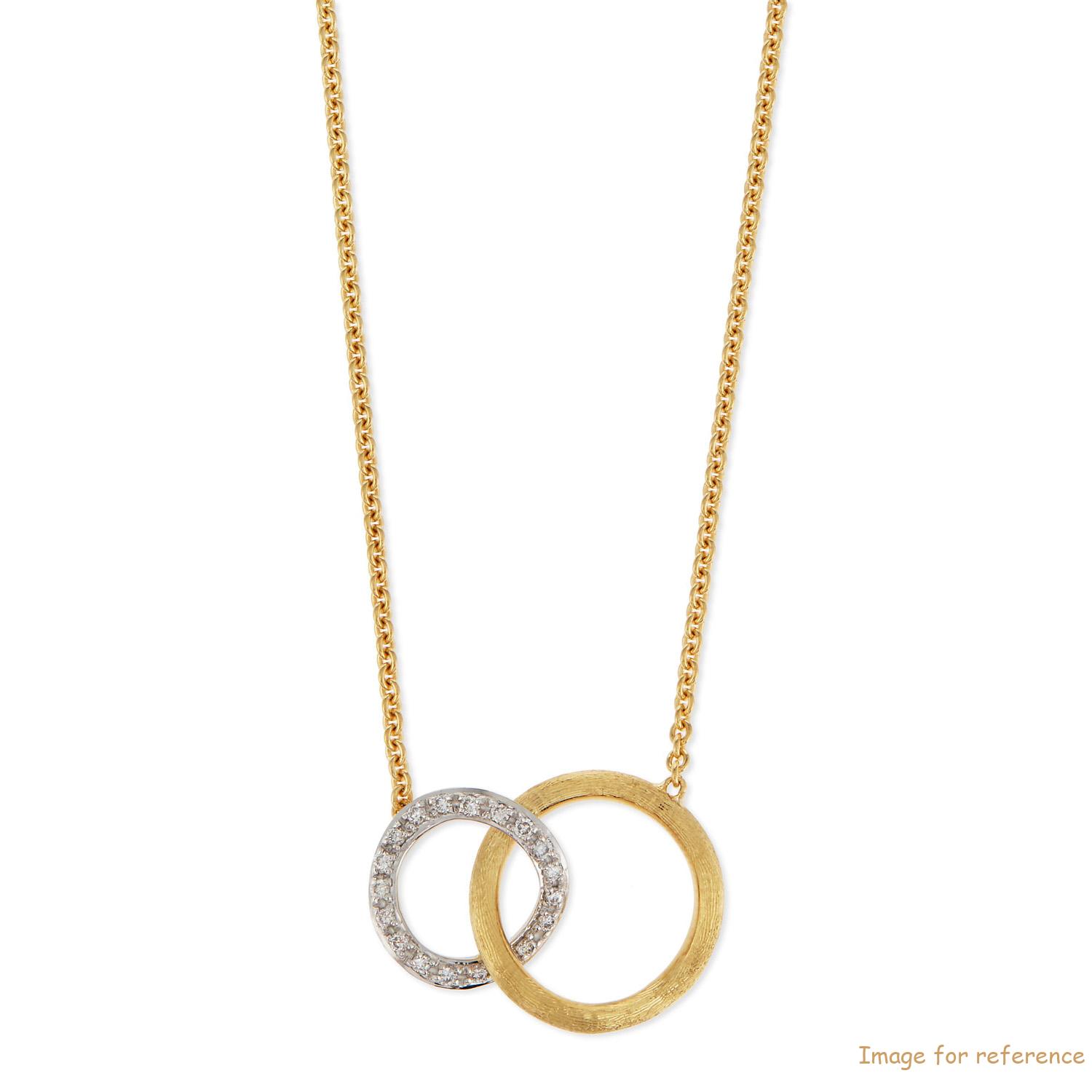 Custom 18K gold Pave Diamond Link Necklace OEM ODM manufacturer