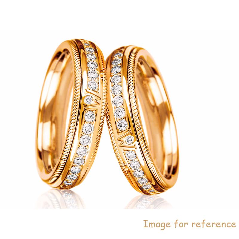 Custom 18K yellow gold silver ring German fine jewelry supplier