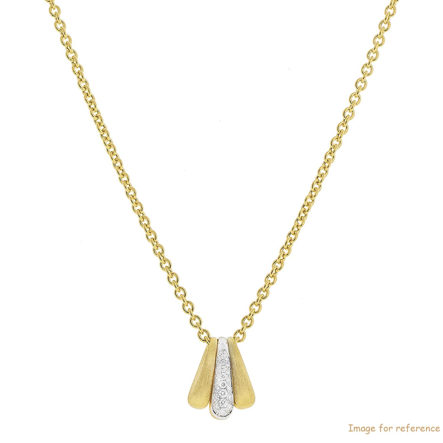 Custom 18k Diamond Pendant Necklace Jewelry Supplier OEM