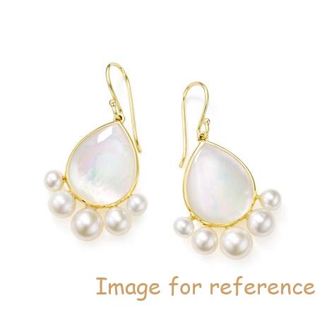 Custom 18k Gold Pear Drop Earrings Pearls having my own jewelry design