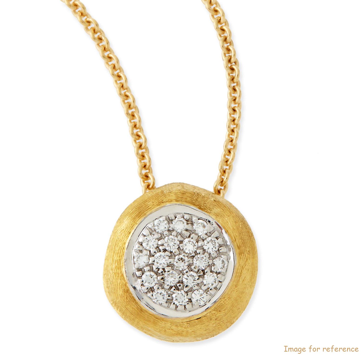 Custom 18k gold Diamond Pendant Necklace women's fine jewelry designer