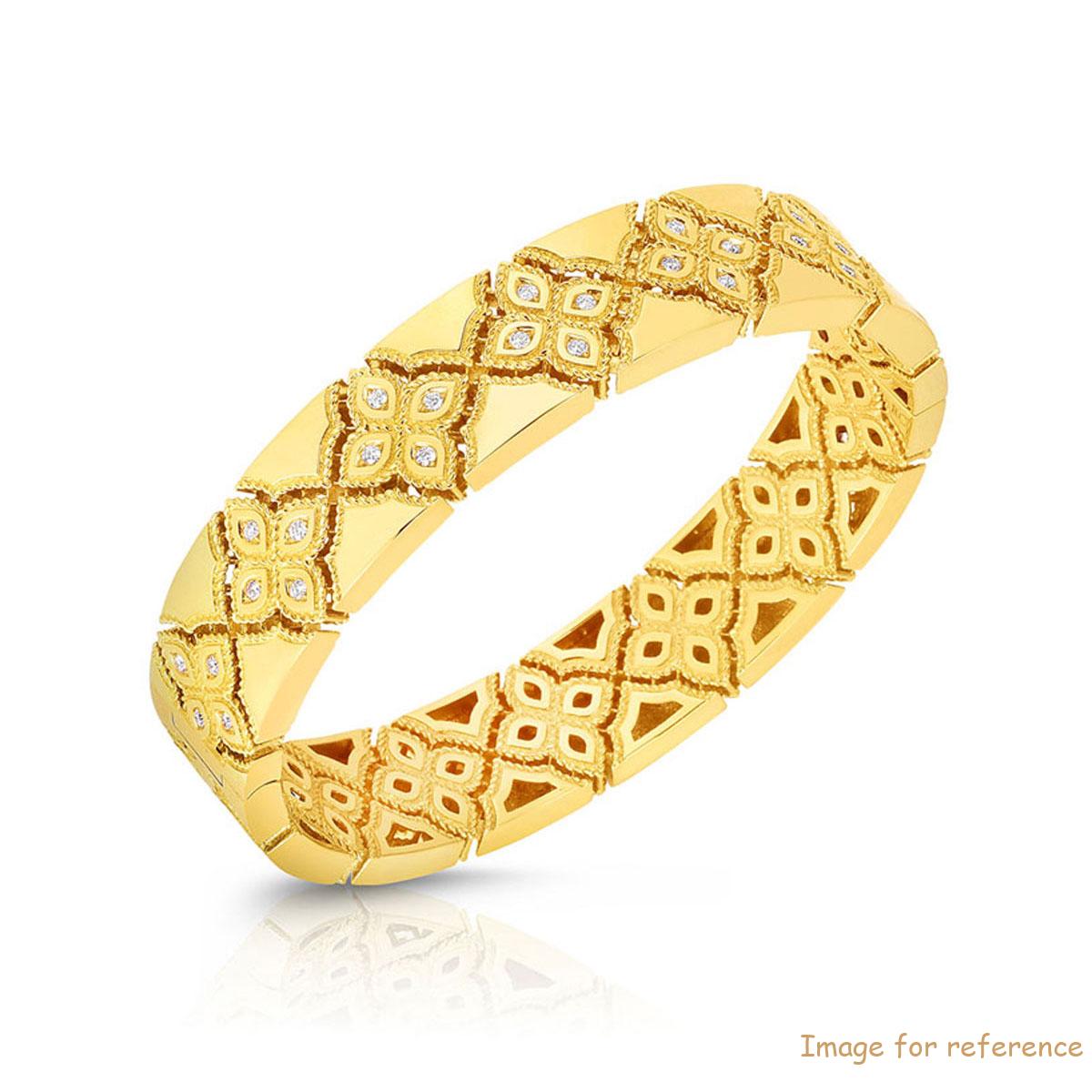Custom 18k gold bracelet made with your design jewelry OEM supplier