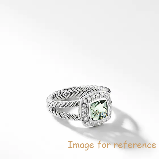 Custom made silver ring cubic zirconia fashion jewelry