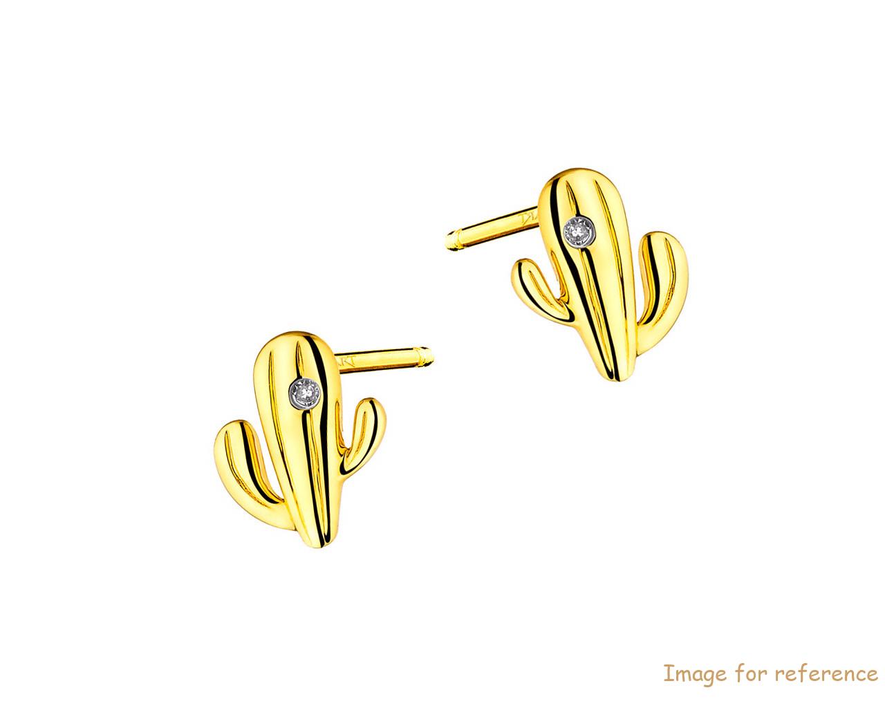 Custom made silver stud earring cubic zirconia fashion jewelry factory