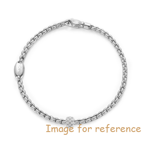 Custom silver bracelet 925 18k plated or rhodium for white silver supplier