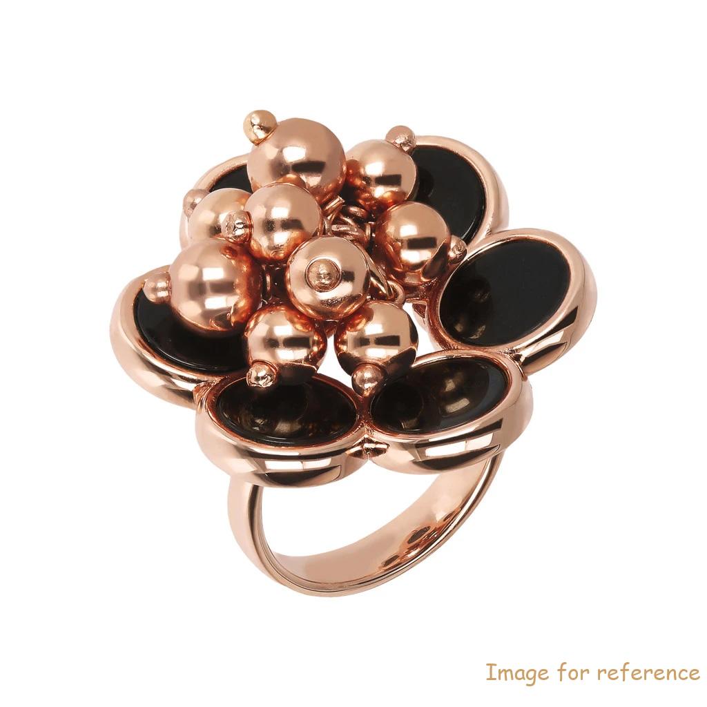 Custom silver ring 18k rose gold 925 pemasok produsen sterling