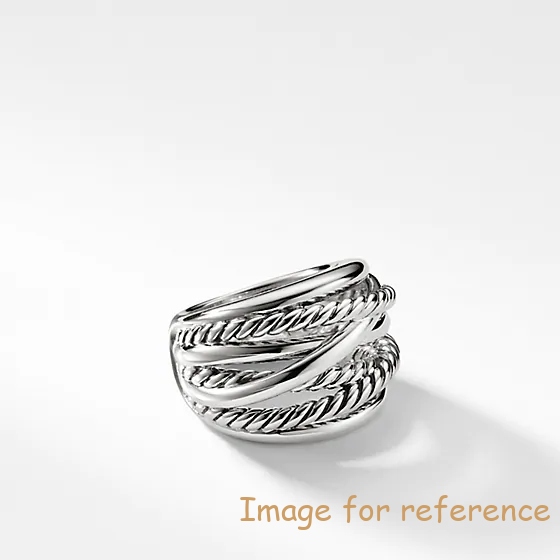 Czech custom wholesale rhodium plated 925 Sterling Silber Ring