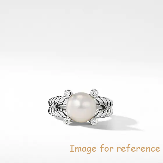 Finlander Customized Sterling Silver pearl ring Jewelry wholesale custom rhodium plating supplier