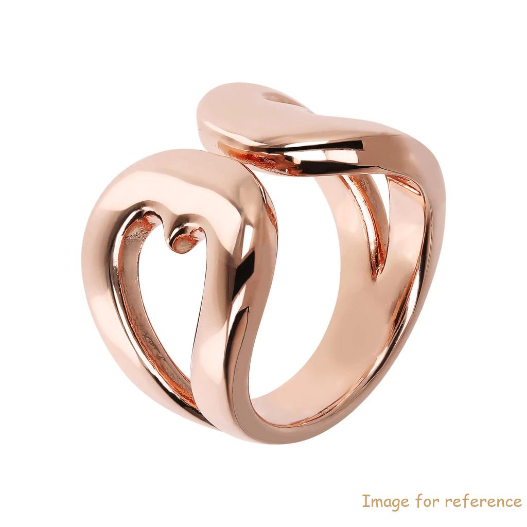 Irisher Pink gold plated ring custom wholesale rings jewelry manufaturer