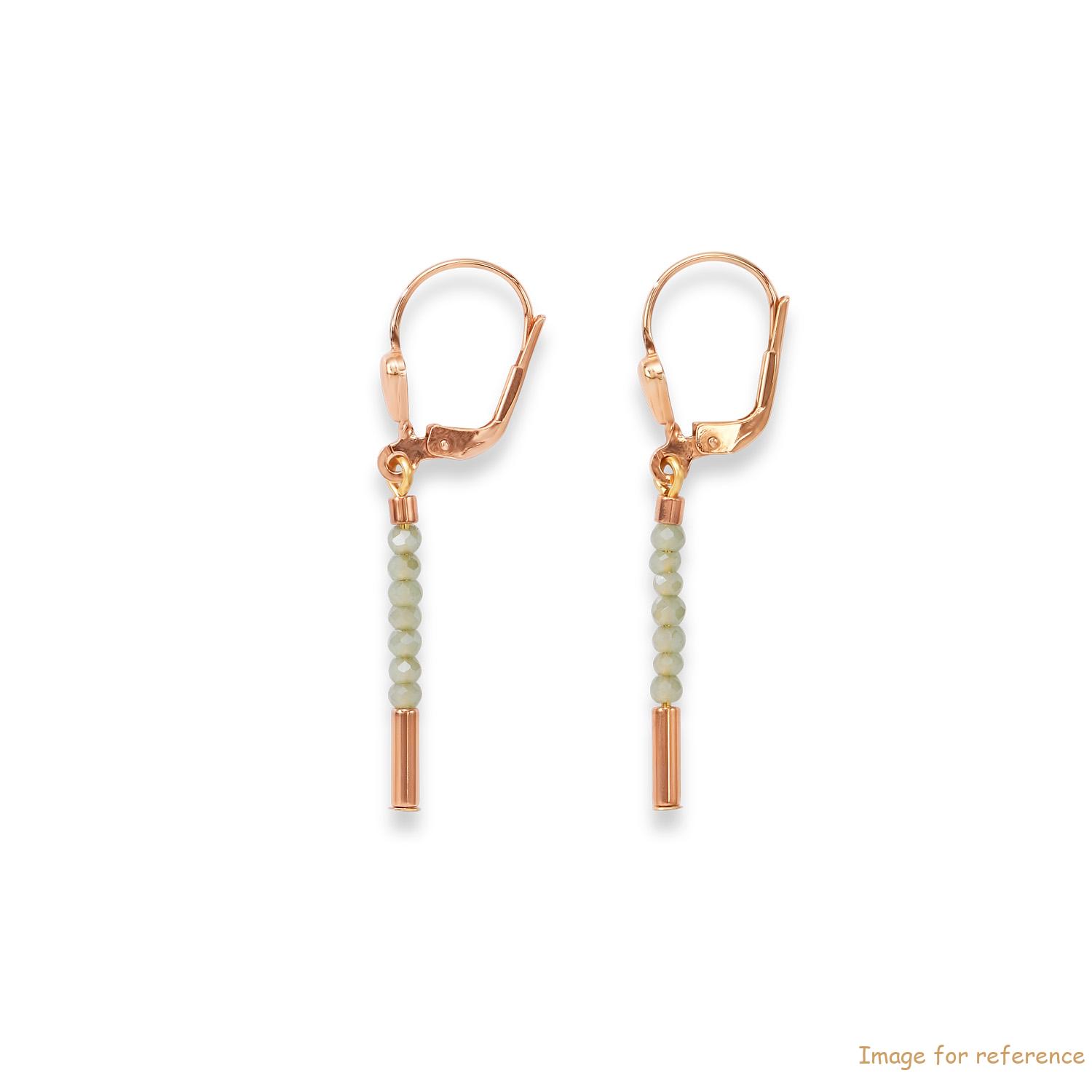 Italy Custom made gold plated earrings zirconia 925 silver fine jewelry OEM supplier