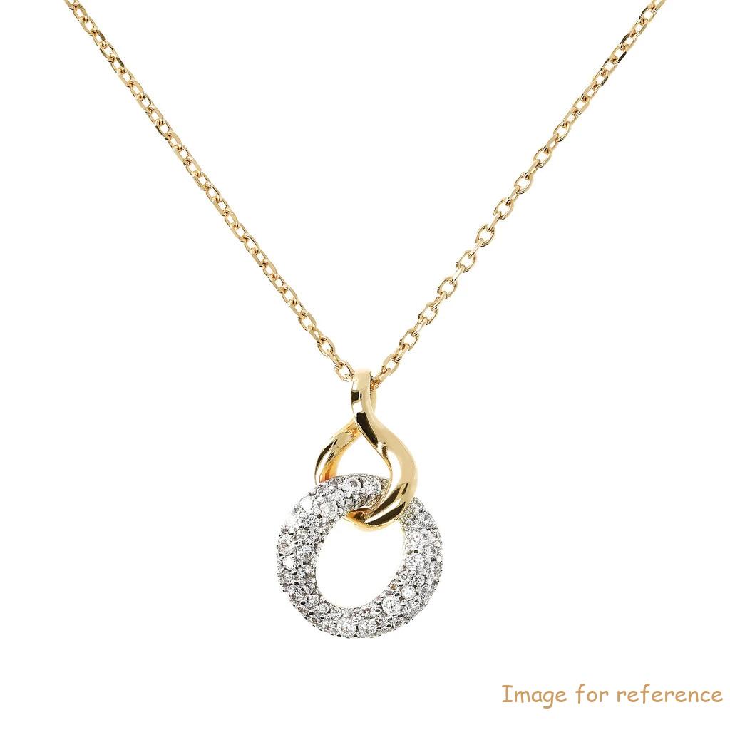 Swedish 18k gold plated necklace Wholesale 925 Sterling Silver Cubic Zirconia necklace jewerly manufacturer