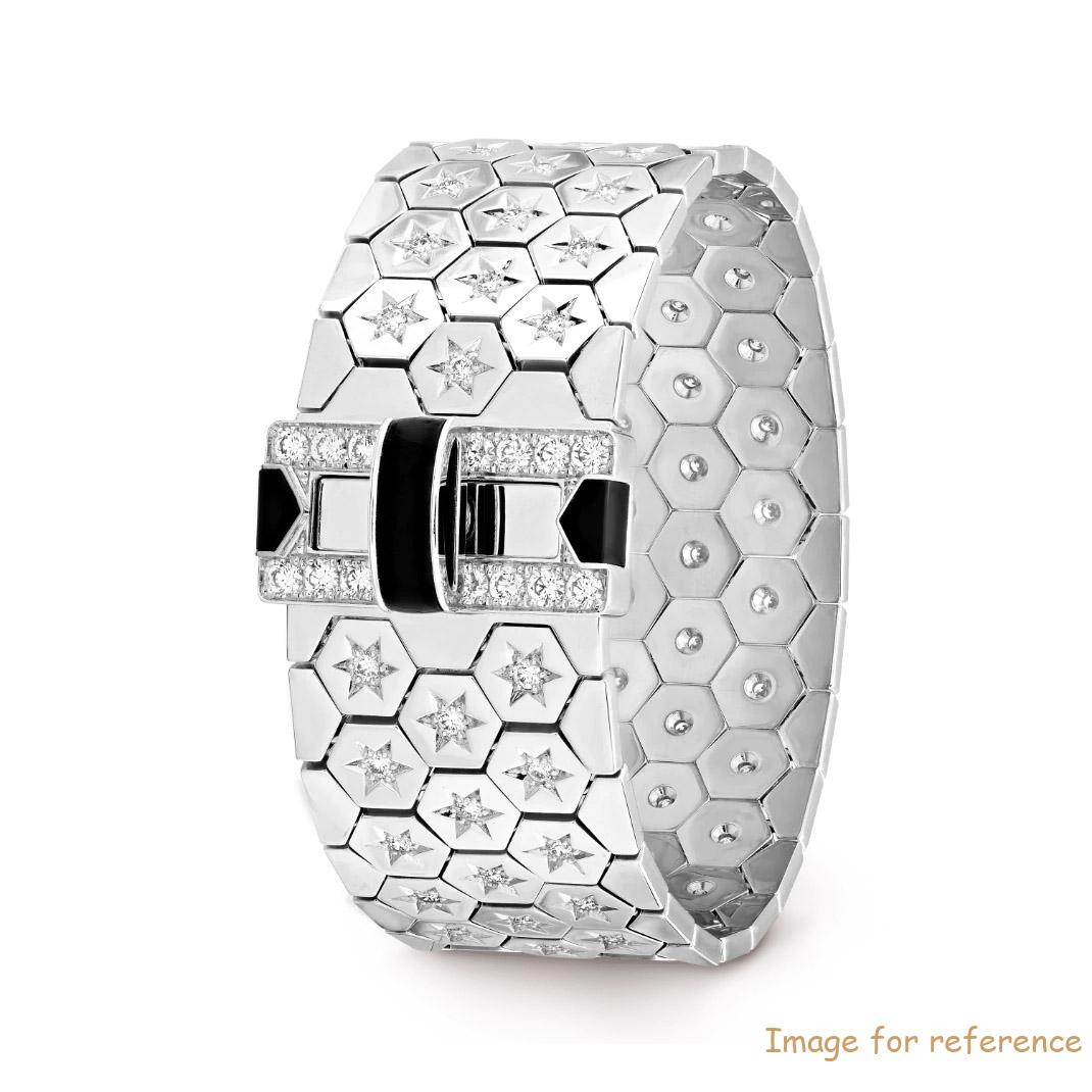 White gold plated bracelet Portuguese Sterling Silver Cubic Zirconia bracelet custom wholesaler