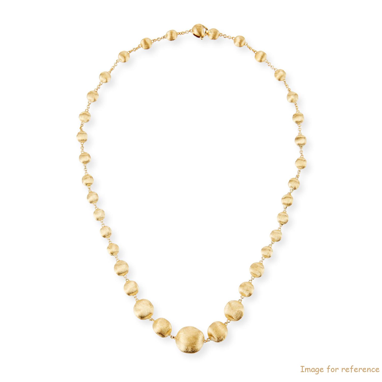 Custom 18K Yellow Gold Necklace or vermail sterling silver pendant