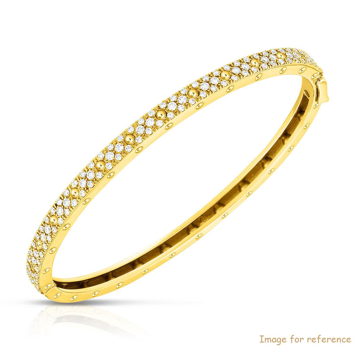 Custom 18k Yellow Gold Bangle 20 years experience in jewelry manufacturing