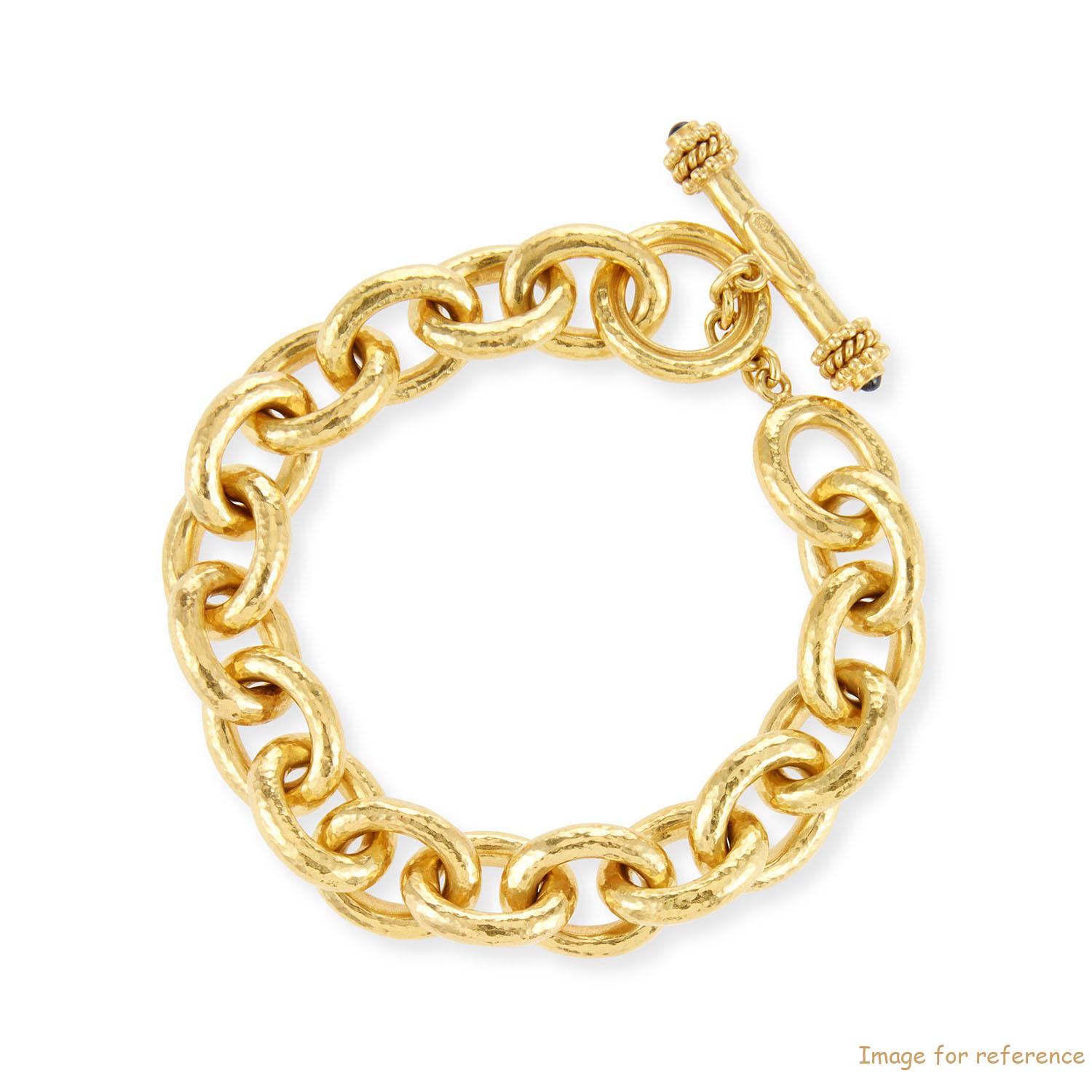 Custom 19k Gold Bracelet made with your design jewelry OEM manufacturer