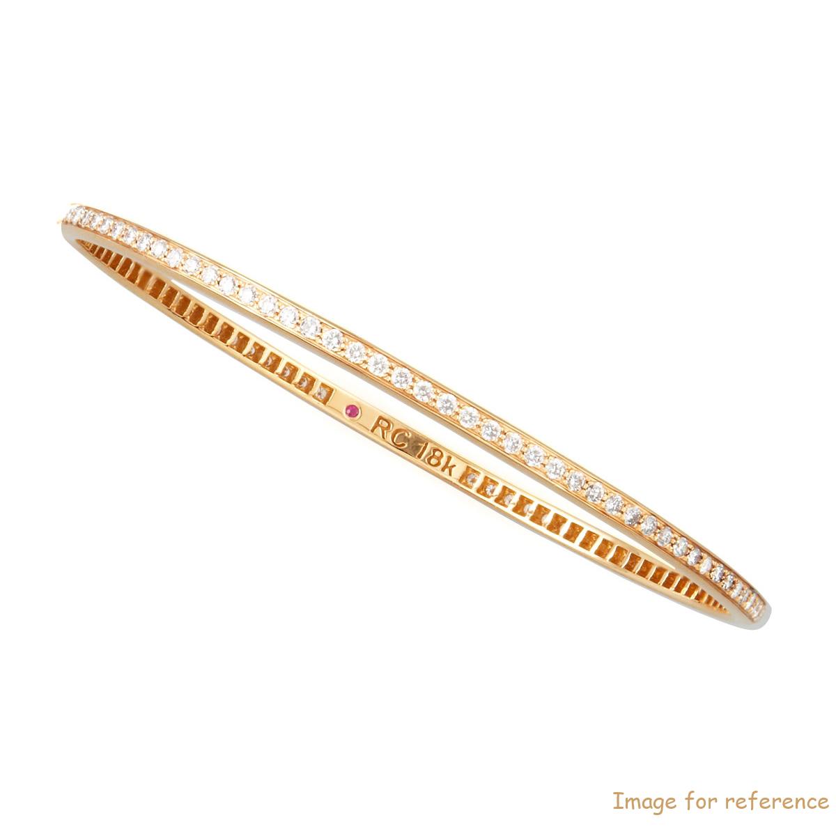 Custom 70mm Rose Gold plated sterling silver Bangle OEM