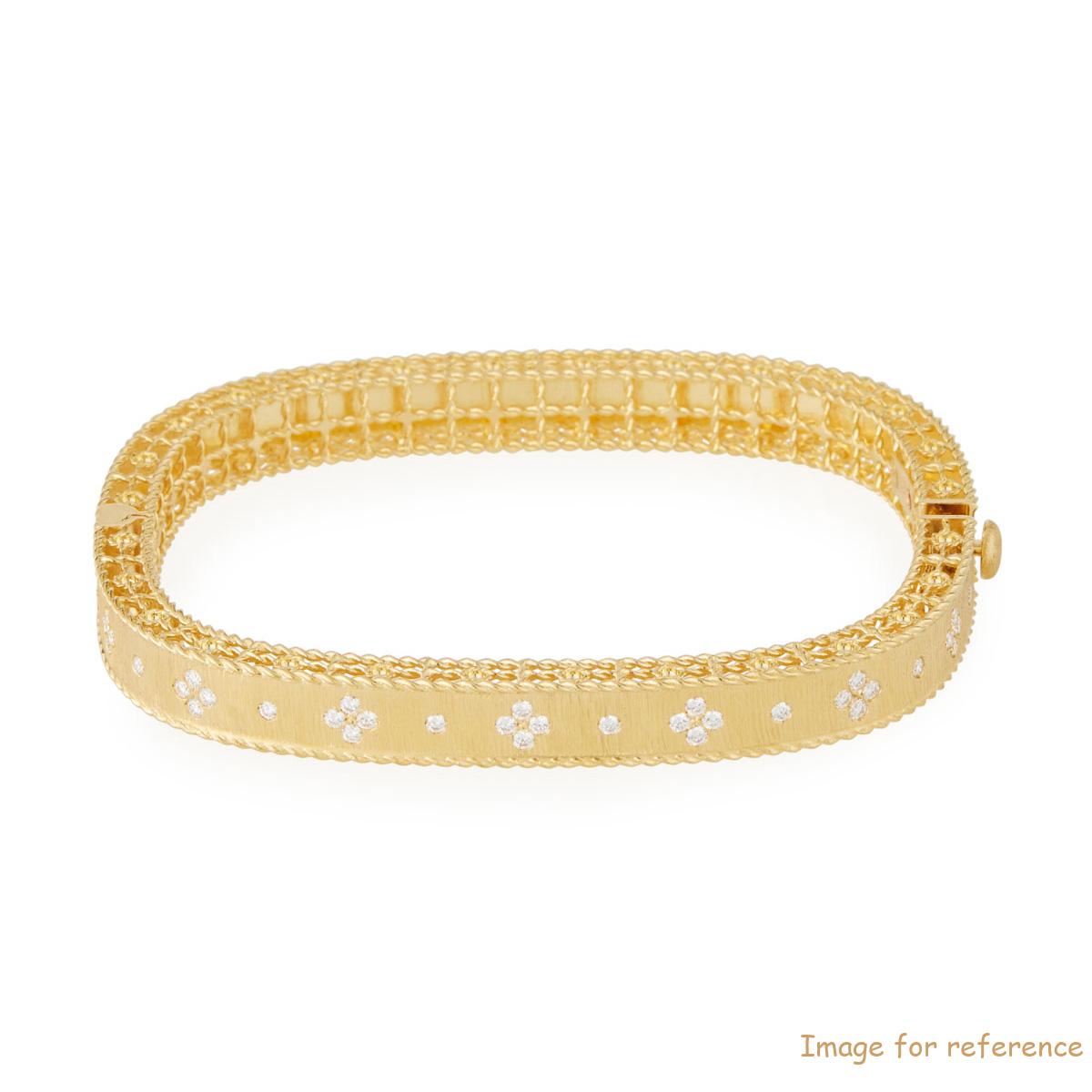 Обычай 925 Серебро & CZ Bracelet 18K Yellow Gold vermail silver Bangle