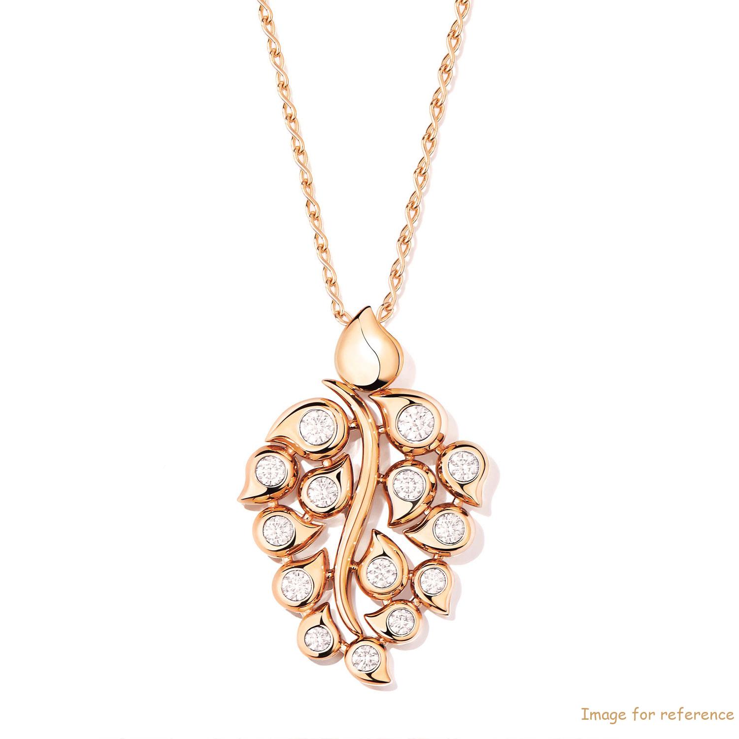 Custom Diamond Pendant in 18k Rose Gold women's fine jewelry designer