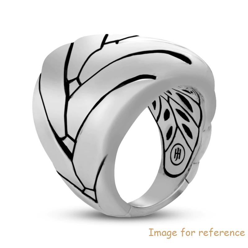 Custom Modern Chain Ring Sterling Silver 20 years experience in OEM jewelry