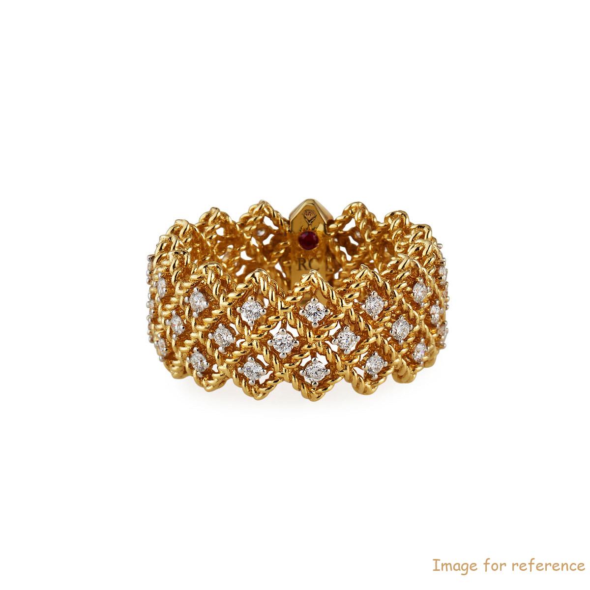 Custom Three-Row Ring in 18K Yellow Gold vermail silver jewelry designer