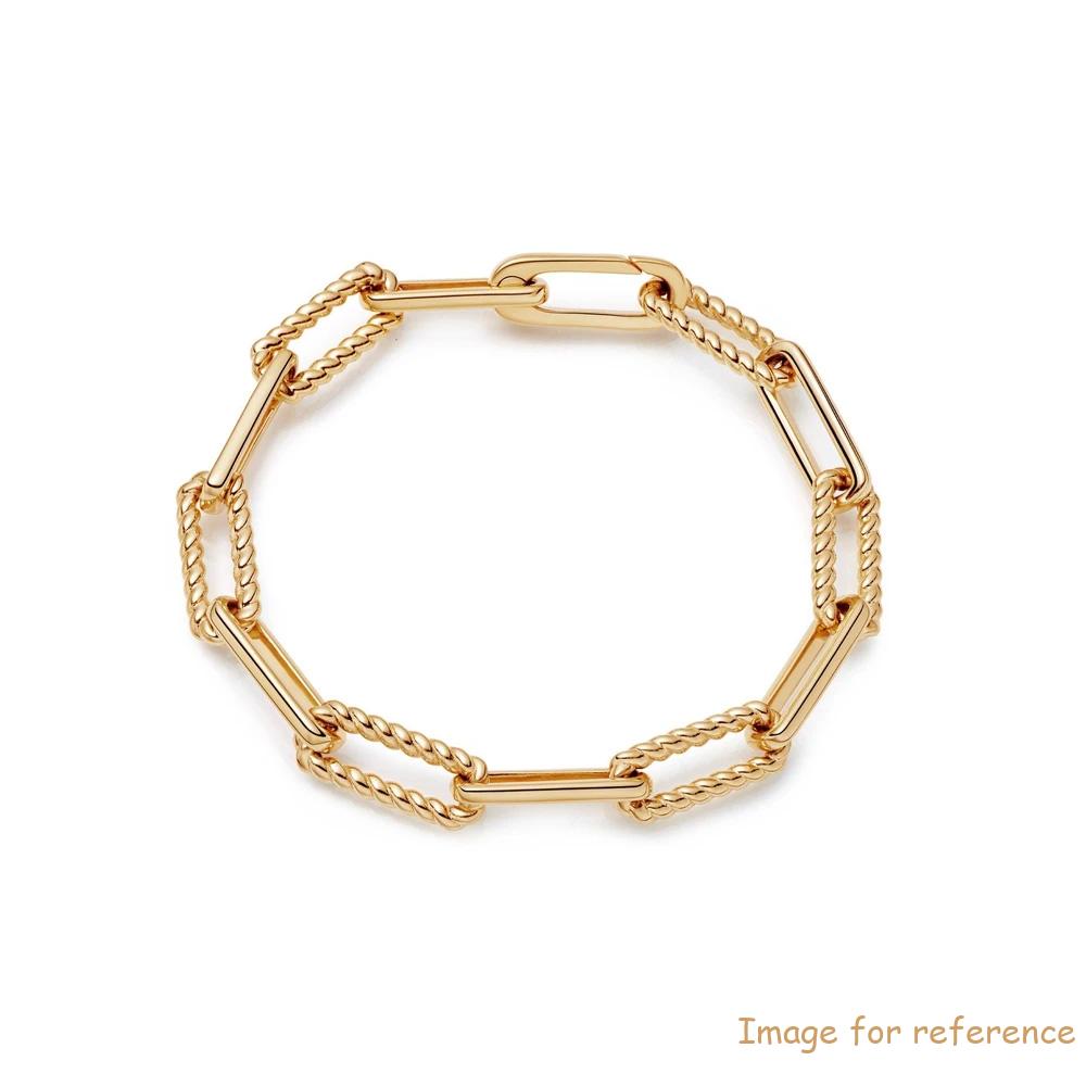 Custom chain bracelet with 18ct Gold Plated on Brass or sterling silver OEM Fine Jewellery