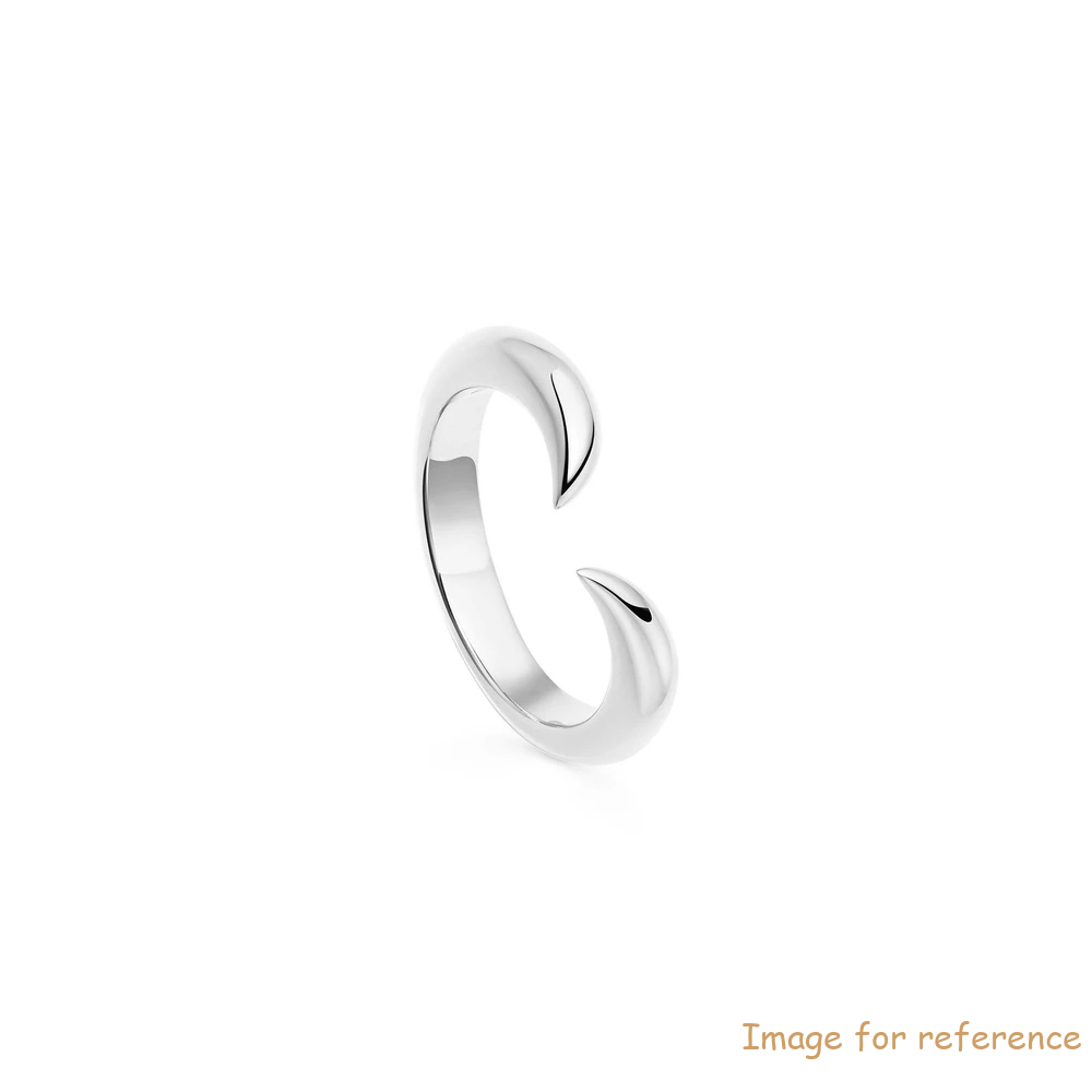 Custom claw open ring Crafted from sterling silver jewelry OEM service Custom claw open ring Crafted from sterling silver jewelry OEM service