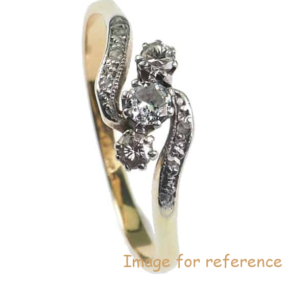 Custom design CZ ring jewelry with gold-filled