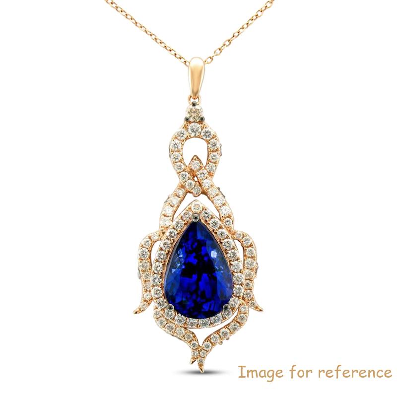 Custom design Necklace Diamonds 18K Strawberry Gold OEM jewelry factory