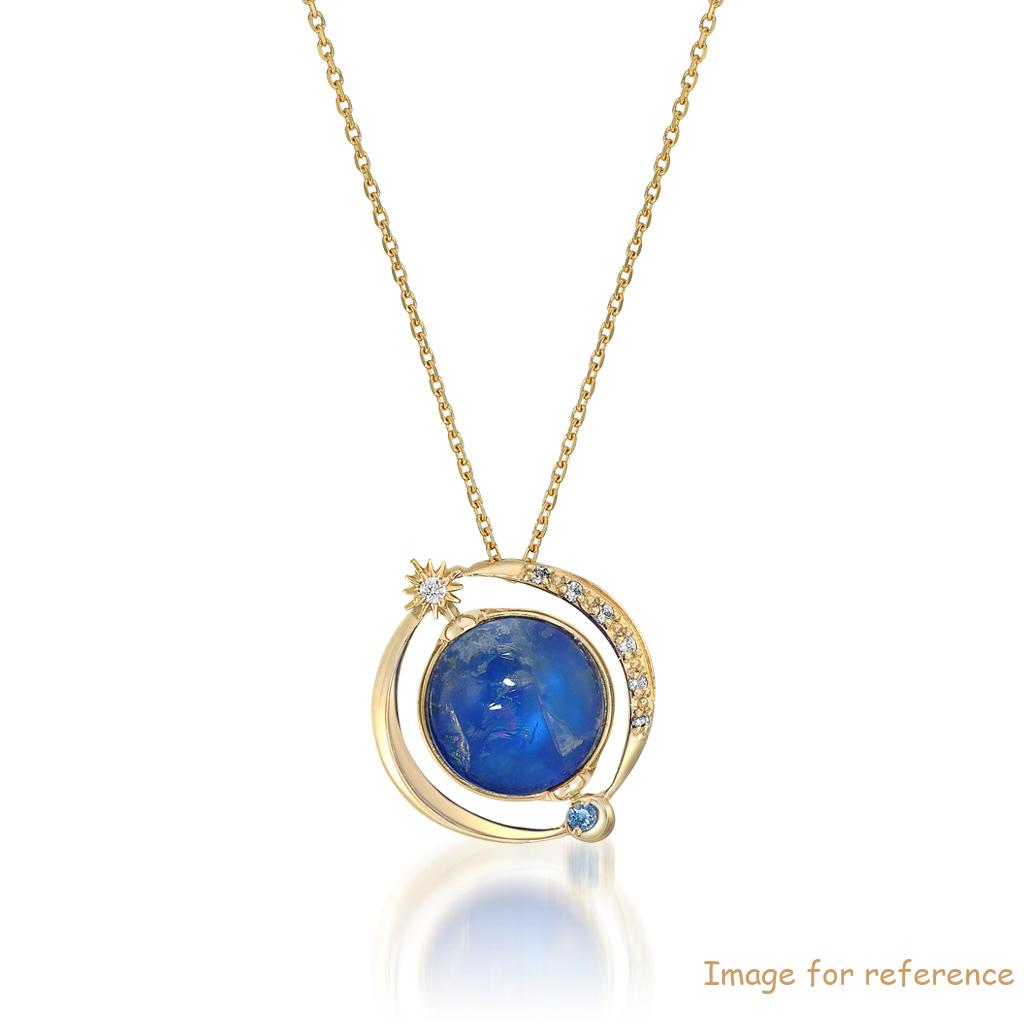 Custom design fine pendant with 18K gold plated on sterling silver