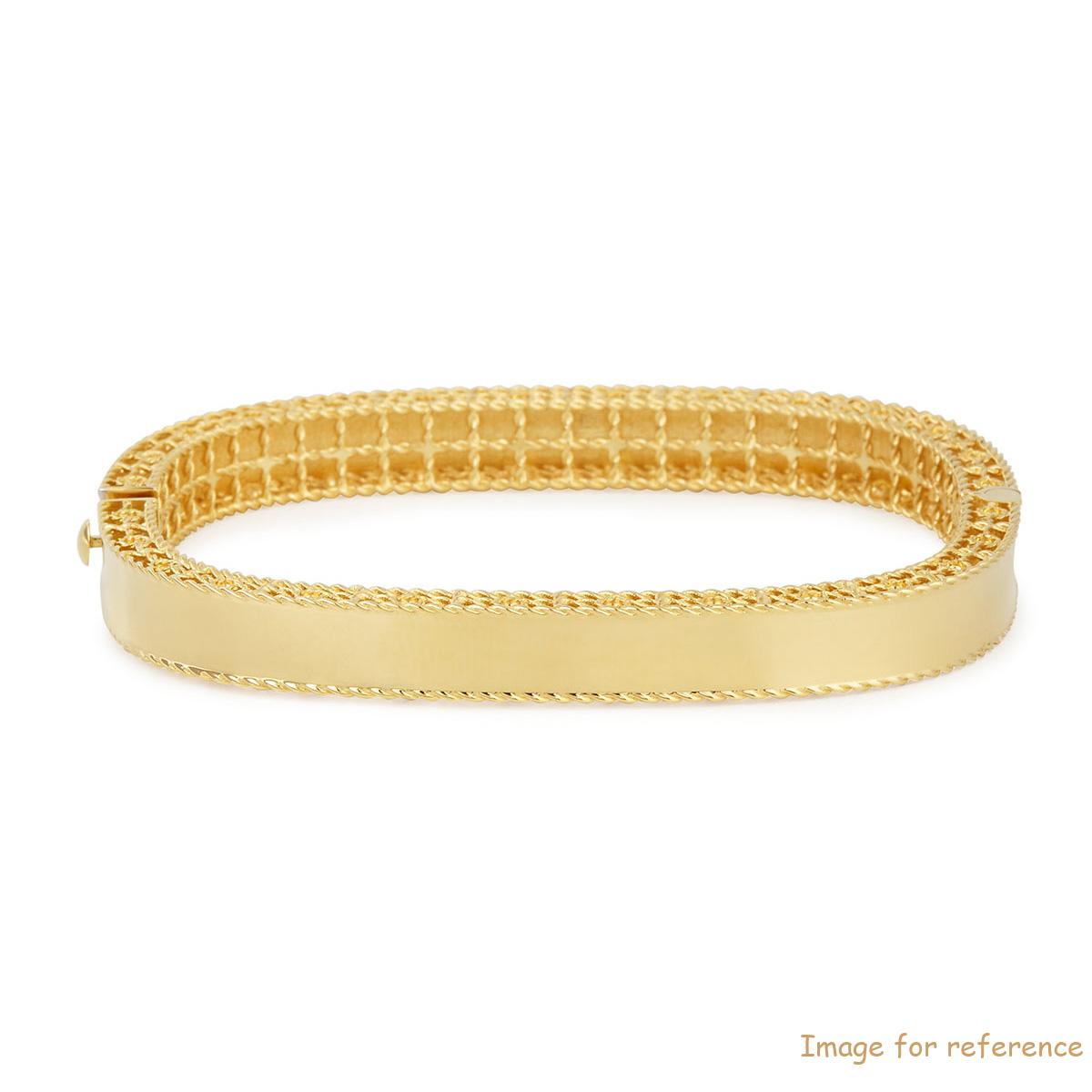 Custom made 18k Gold plated silver Medium Bangle jewelry