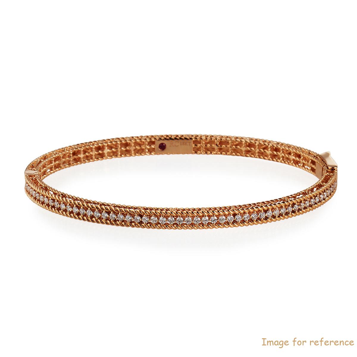 Custom make sterling silver bracelet vermail 18K Rose Gold silver bangle OEM