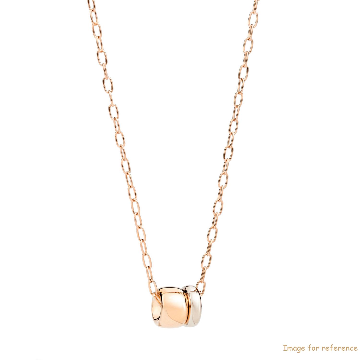 Design custom 18k Two-Tone Gold plated Pendant Necklace silver jewelry manufacturer