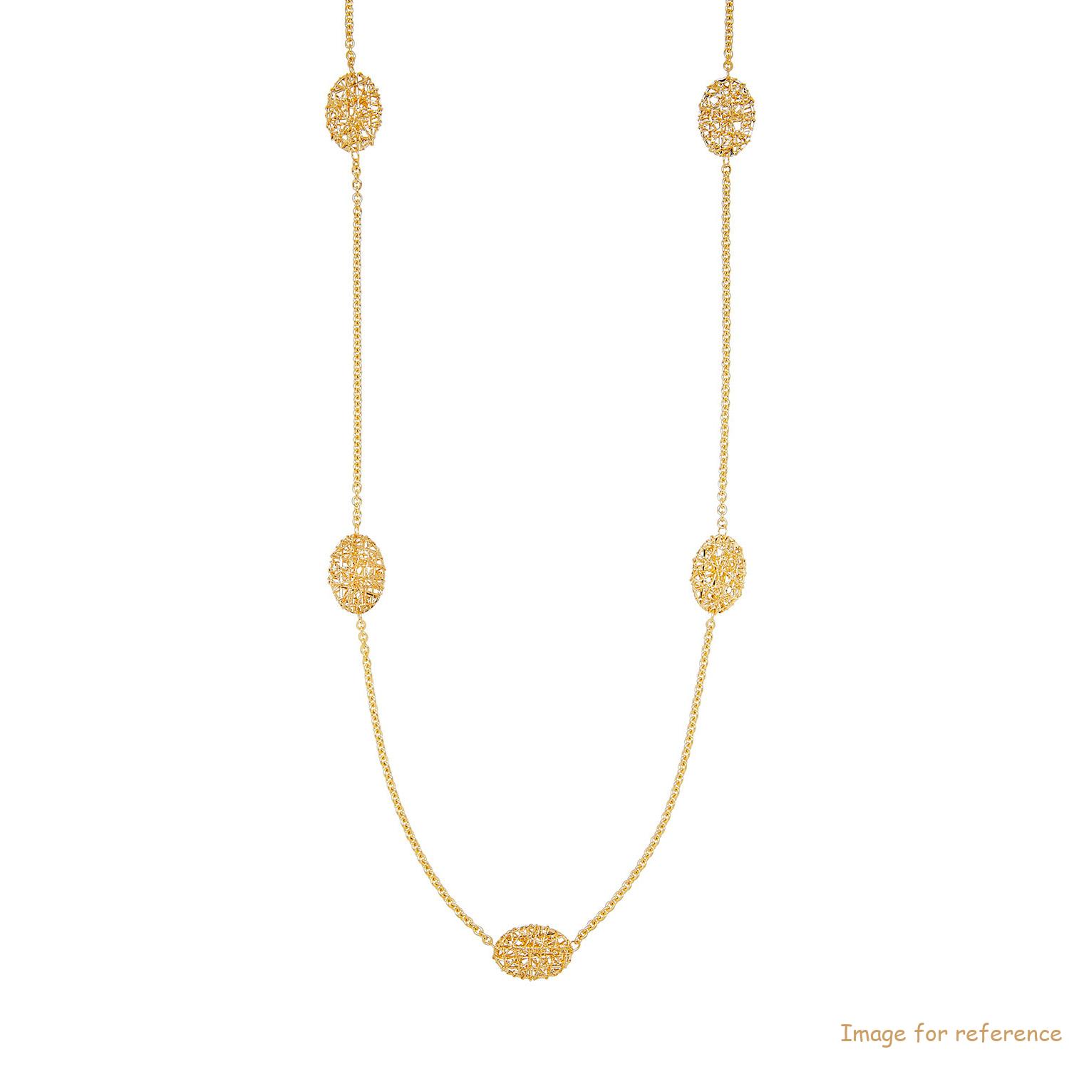 Necklace in 18K gold plated custom design pendant jewelry service