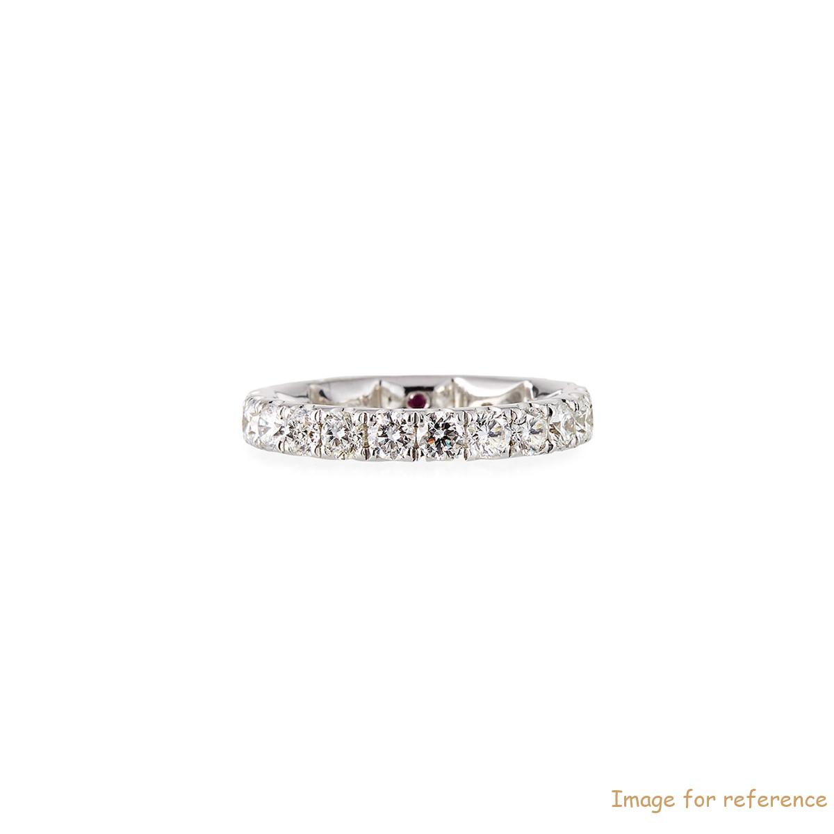 OEM 18k White Gold vermail silver Eternity Ring make your own design
