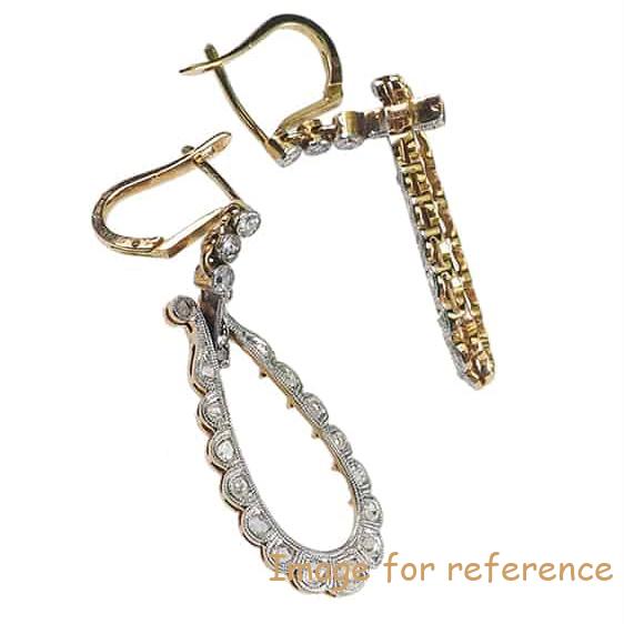 OEM CZ silver stud earrings design custom sterling silver earrings manufacturer