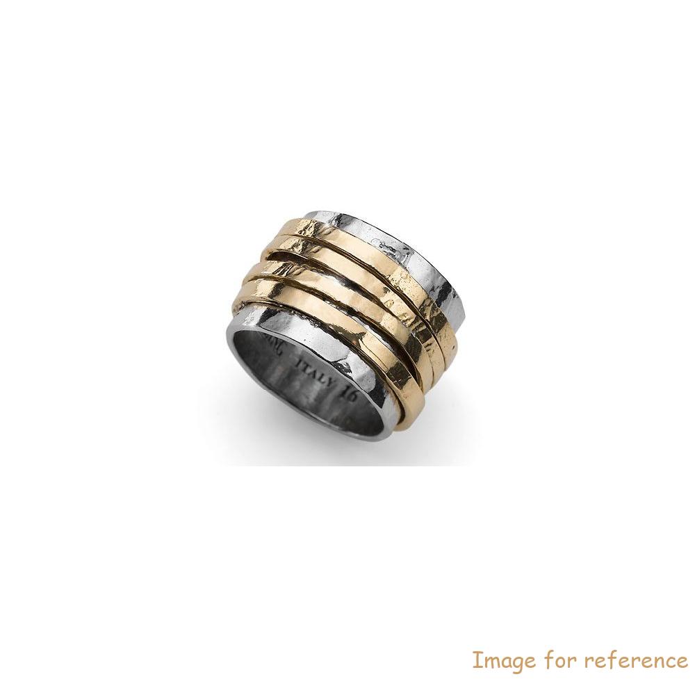 OEM Circle Ring in Silver plated gold 925 design custom made fine jewelry factory