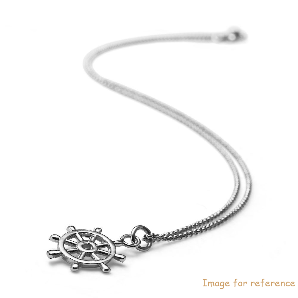 OEM Necklace MAN Ship’s wheel in Silver 925 with your own jewelry design
