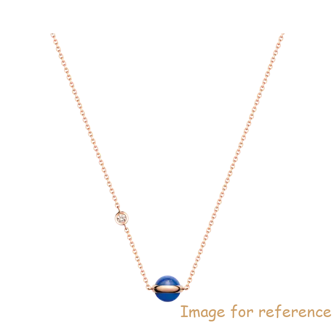 OEM necklace pendant in 18K rose gold set offering custom jewelry service