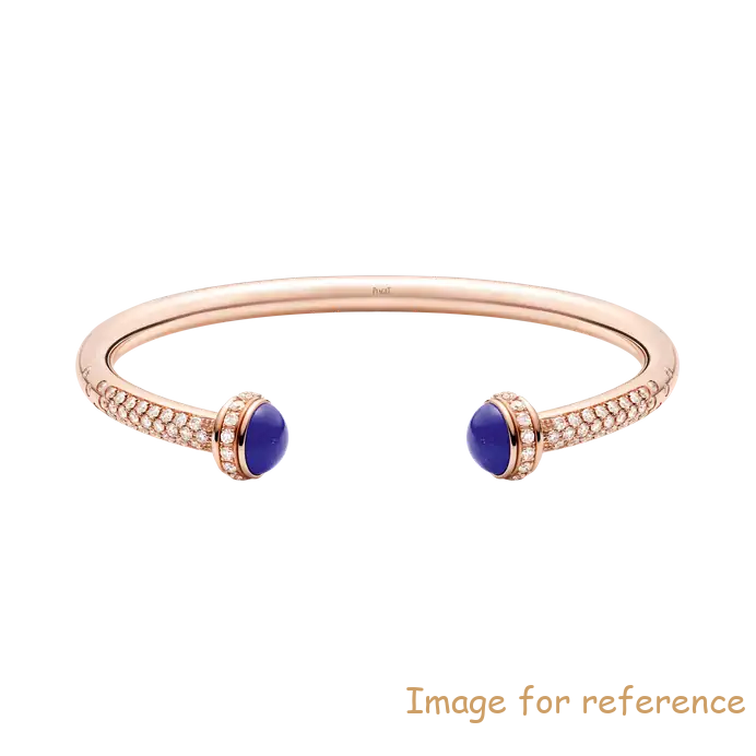 OEM open bangle bracelet in 18K rose gold offering custom jewelry service